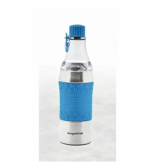 KonigHOFFER TROY Butelka termiczna / kubek 2w1 / 350-500 ml / błękitna