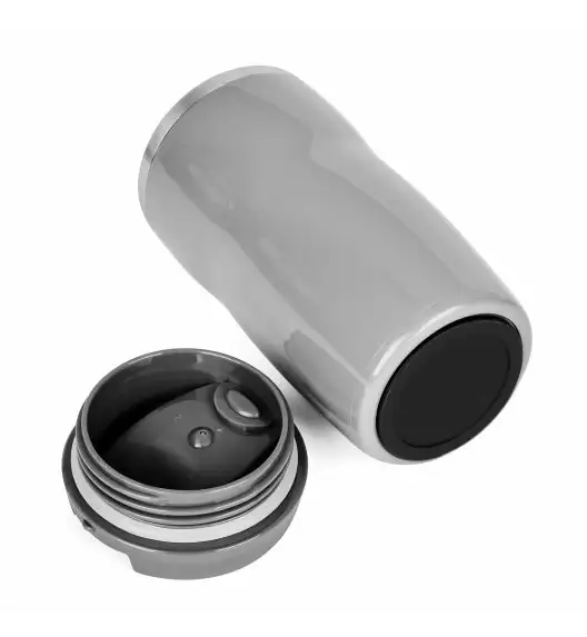 TADAR FLIP Kubek podróżny 280 ml  / szary / stal nierdzewna
