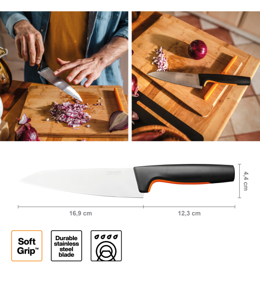 FISKARS FUNCTIONAL FORM 1057535 Nóż szefa kuchni 17 cm / stal nierdzewna 