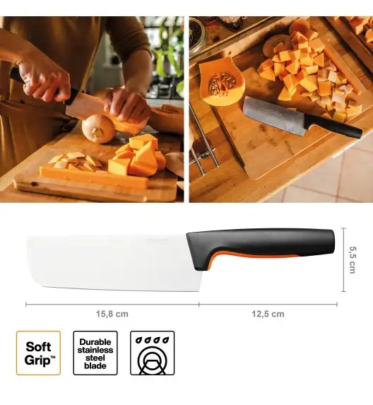 FISKARS FUNCTIONAL FORM 1057537 Nóż Nakiri 16 cm / stal nierdzewna 