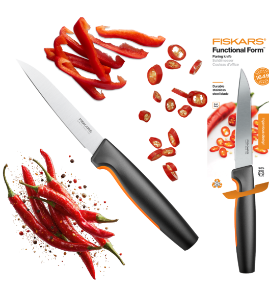 FISKARS FUNCTIONAL FORM 1057542 Nóż do obierania 11 cm / stal nierdzewna 
