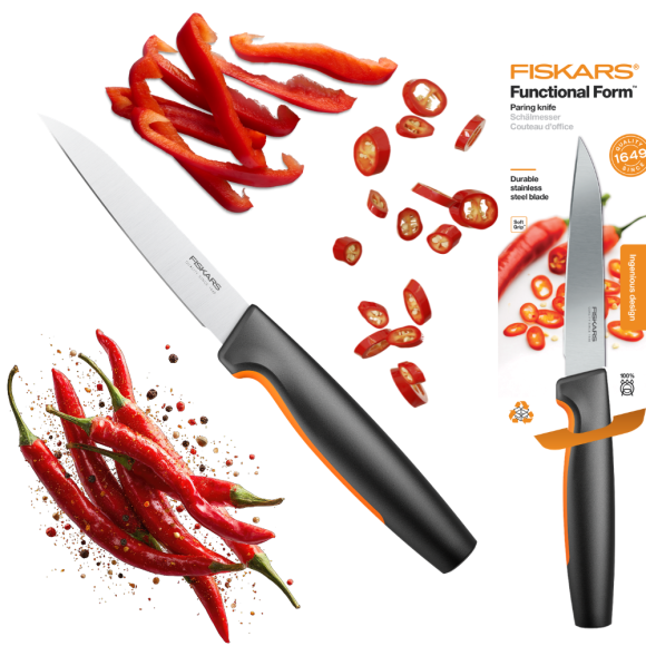 FISKARS FUNCTIONAL FORM 1057542 Nóż do obierania 11 cm / stal nierdzewna 