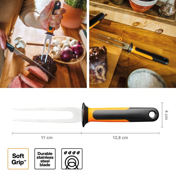 FISKARS FUNCTIONAL FORM 1057548 Widelec do mięsa 11 cm / stal nierdzewna 