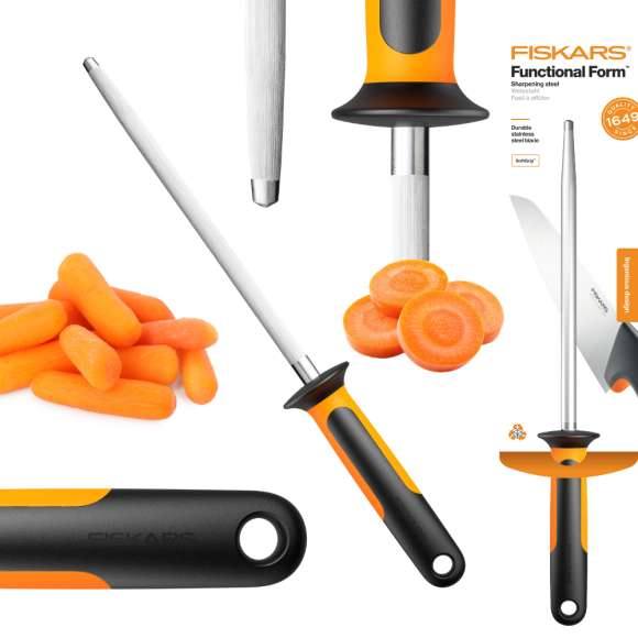 FISKARS FUNCTIONAL FORM 1057549 Ostrzałka stalowa 20 cm / stal nierdzewna