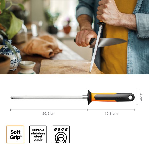 FISKARS FUNCTIONAL FORM 1057549 Ostrzałka stalowa 20 cm / stal nierdzewna