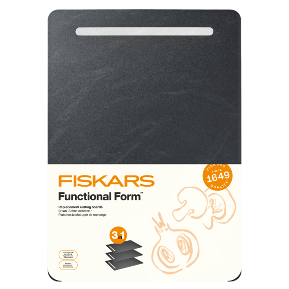 FISKARS FUNCTIONAL FORM Zestaw 3 wymiennych desek do krojenia / nakładek z tworzywa sztucznego