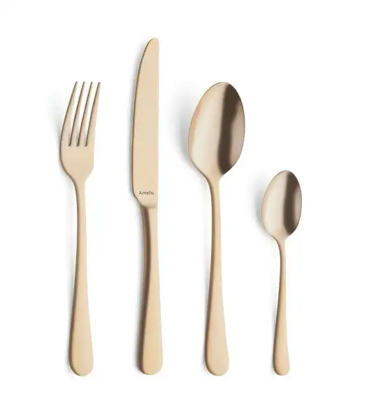 AMEFA AUSTIN VINTAGE Sztućce UE 24 el pudełko / 6 os RETRO STYL / złote / wieczysta gwarancja