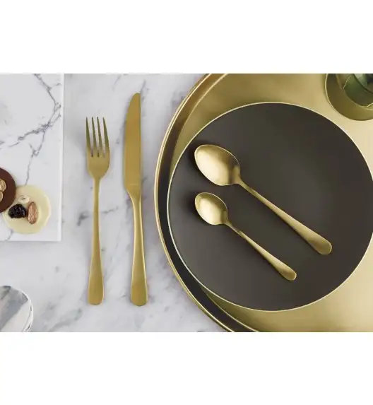 AMEFA AUSTIN VINTAGE Sztućce UE 24 el pudełko / 6 os RETRO STYL / złote / wieczysta gwarancja