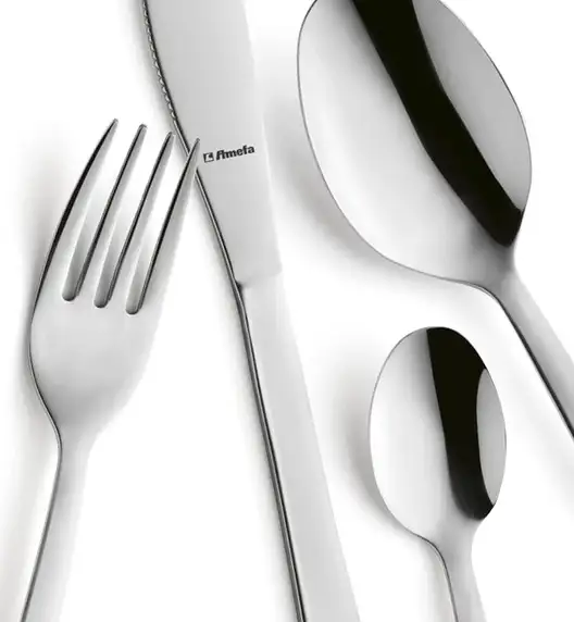 WYPRZEDAŻ! AMEFA PADOVA Sztućce UE 24 el w pudełku szarym / 6 os / połysk / wieczysta gwarancja