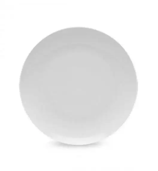 LUBIANA BOSS Komplet talerz obiadowy 27 cm / 6 os / 6 el / biały 