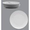 LUBIANA BOSS Komplet talerz obiadowy 27 cm / 6 os / 6 el / biały