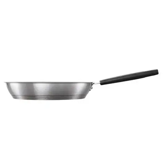 FISKARS HARD FACE STEEL Komplet patelni 26 28 cm + pokrywka uniwersalna 24/26/28 cm / stal nierdzewna