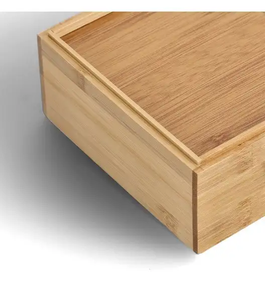 ZELLER Pudełko do przechowywania 15 x 7 cm / drewno bambusowe