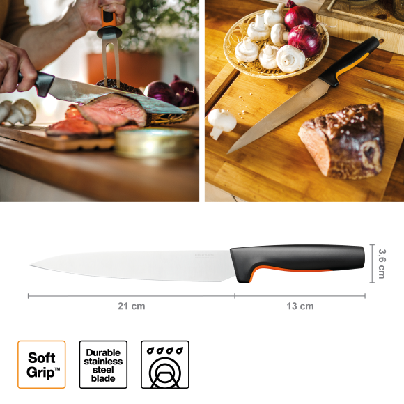 FISKARS FUNCTIONAL FORM 1057539 Nóż do mięsa 21 cm / stal nierdzewna 