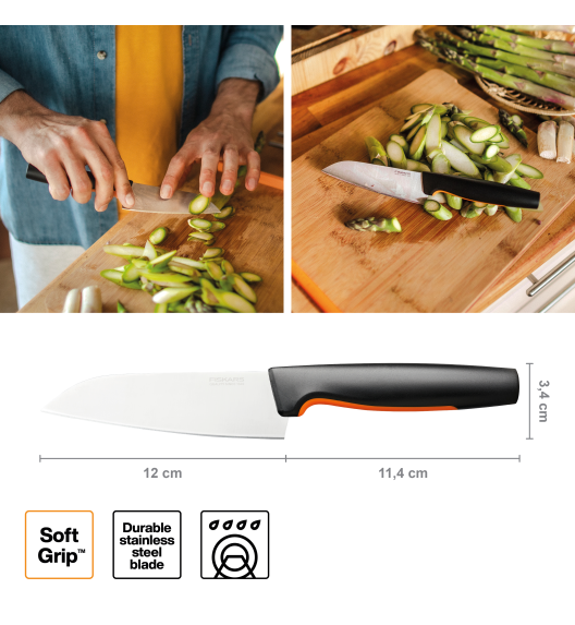 FISKARS FUNCTIONAL FORM 1057541 Nóż Szefa kuchni 12 cm / stal nierdzewna 