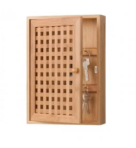 ZELLER Skrzynka na klucze 27 x 19 cm / drewno bambusowe