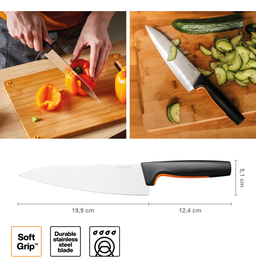 FISKARS FUNCTIONAL FORM 1057534 Nóż szefa kuchni 20 cm / stal nierdzewna 