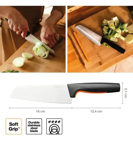 FISKARS FUNCTIONAL FORM 1057536 Nóż Santoku 16 cm / stal nierdzewna 