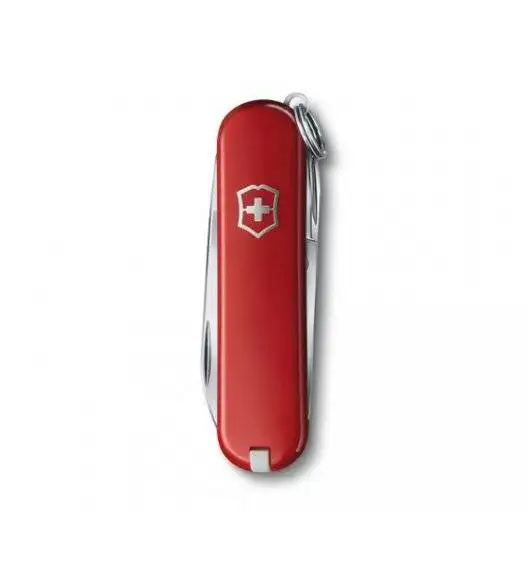 VICTORINOX CLASSIC SD Scyzoryk z nożyczkami i śrubokrętem / czerwony / wyprodukowany w Szwajcarii