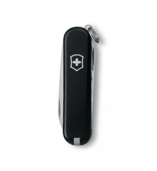 VICTORINOX CLASSIC SD Scyzoryk z nożyczkami i śrubokrętem / czarny / wyprodukowany w Szwajcarii