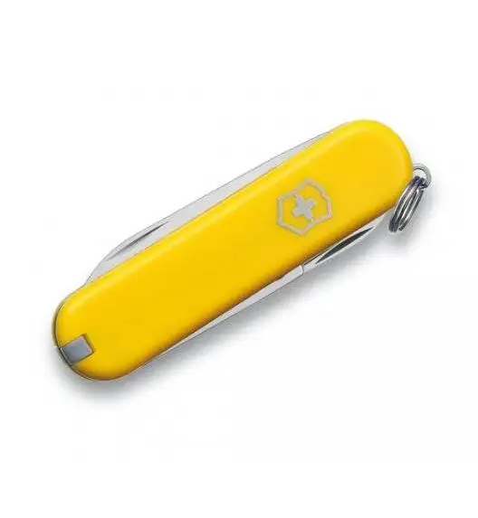 VICTORINOX CLASSIC SD Scyzoryk z nożyczkami i śrubokrętem / żółty / wyprodukowany w Szwajcarii