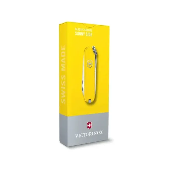 VICTORINOX CLASSIC SD Scyzoryk z nożyczkami i śrubokrętem / żółty / wyprodukowany w Szwajcarii