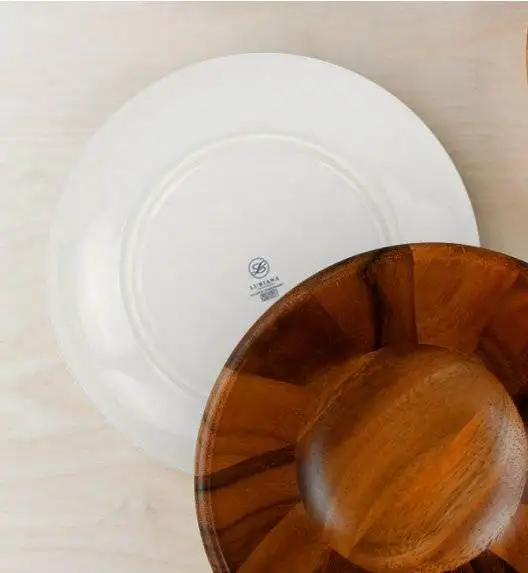 LUBIANA BOSS 6630Z Serwis obiadowy 96 el / 24 osoby / szary / porcelana ręcznie malowana