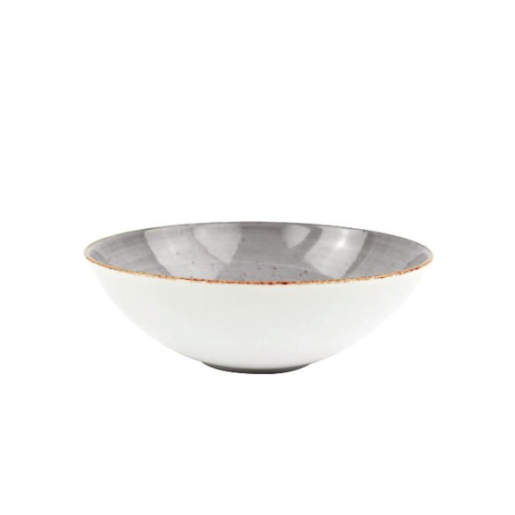 LUBIANA BOSS 6630Z Serwis obiadowo - kawowy 36 el / 6 osób / szary / porcelana ręcznie malowana