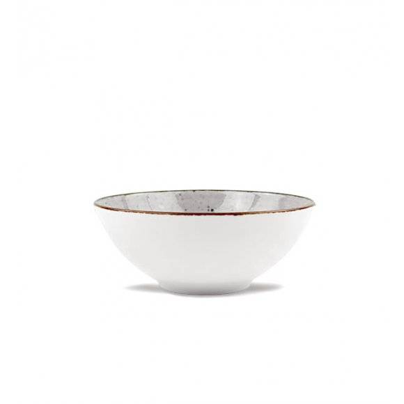 LUBIANA BOSS 6630Z Serwis obiadowo - kawowy 120 el / 24 osoby / szary / porcelana ręcznie malowana