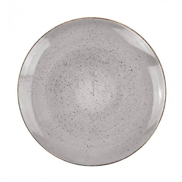 LUBIANA BOSS 6630Z Serwis obiadowo - kawowy 120 el / 24 osoby / szary / porcelana ręcznie malowana