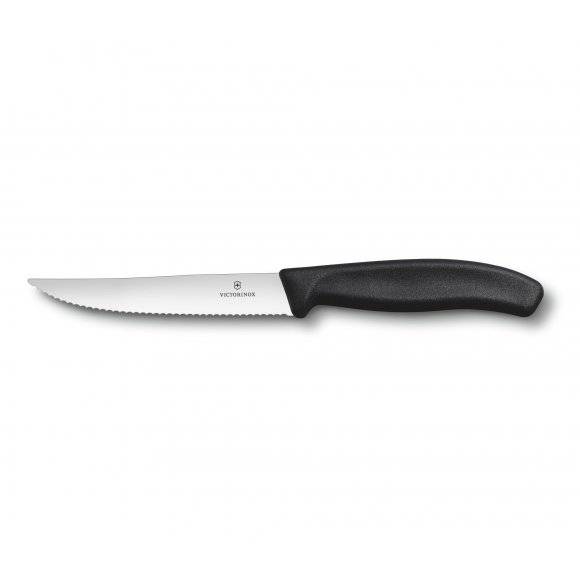 VICTORINOX SWISS CLASSIC GOURMET Nóż do steków 12 cm / czarny