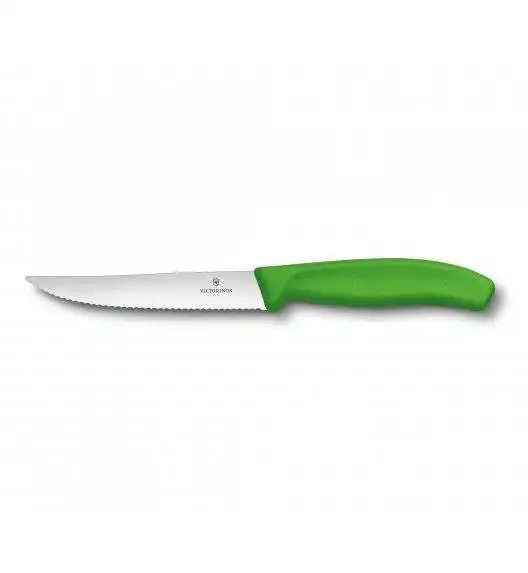 VICTORINOX SWISS CLASSIC GOURMET Nóż do steków 12 cm / zielony