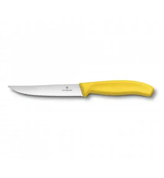 VICTORINOX SWISS CLASSIC GOURMET Nóż do steków 12 cm / żółty