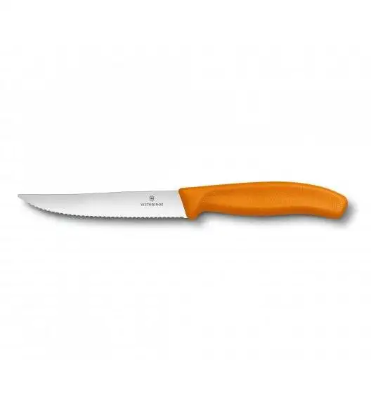 VICTORINOX SWISS CLASSIC GOURMET Nóż do steków 12 cm / pomarańczowy