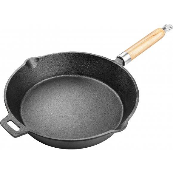 LAMART IRON Okrągła żeliwna patelnia 25 cm / indukcja / LT1070