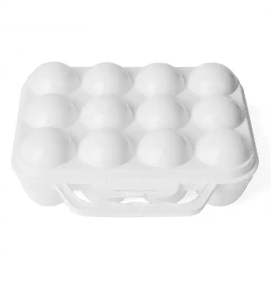 PLASTIC FORTE Pojemnik, wytłoczka na 12 jajek / biały