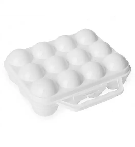 PLASTIC FORTE Pojemnik, wytłoczka na 12 jajek / biały