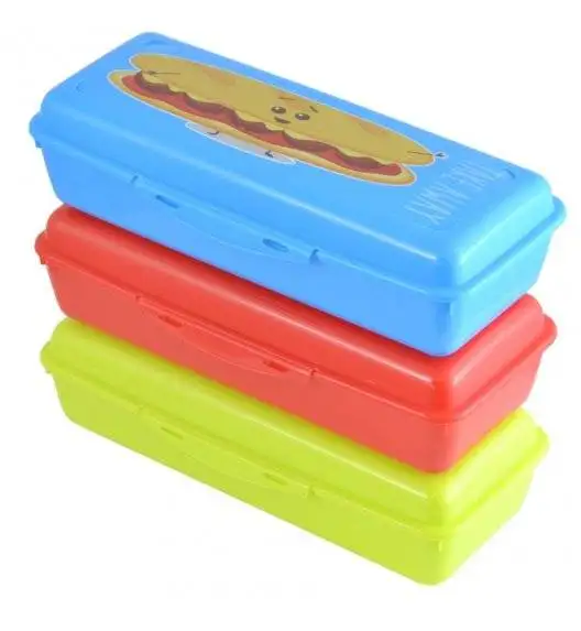 HEGA Lunch box / pojemnik na śniadanie 25 x 10,8 x 6,8 cm / mix kolorów