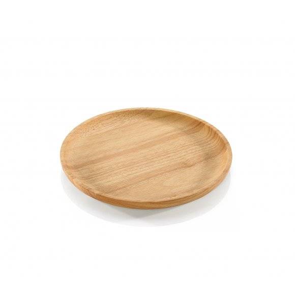 ZASSENHAUS Talerz / deska do serwowania ⌀ 25 cm / drewno kauczukowe