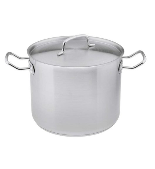 TADAR Garnek gastronomiczny 12 l z pokrywką 25 cm / stal nierdzewna