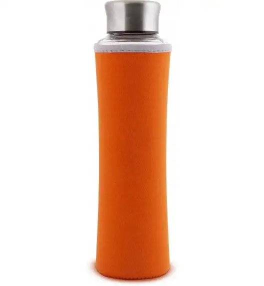 LAMART ECO Butelka szklana z ochraniaczem 550 ml pomarańczowa / LT9030