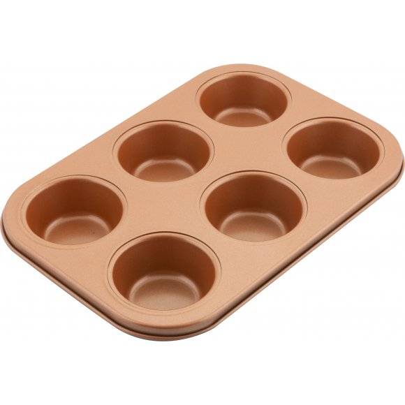 LAMART COPPER Forma do pieczenia 6 muffin / LT3091