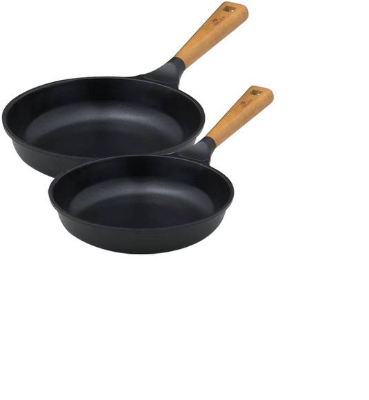 GERLACH NATUR Komplet patelni 24, 28 cm z powłoką ceramiczną ILAG® Non-Stick + pokrywka