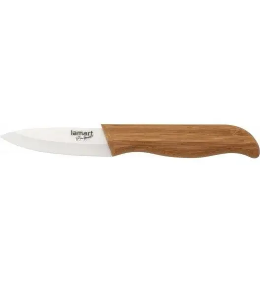 LAMART BAMBOO Ceramiczny nóż kuchenny do obierania 7,5 cm / LT2051
