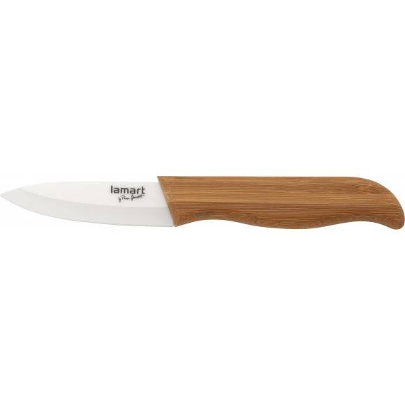 LAMART BAMBOO Ceramiczny nóż kuchenny do obierania 7,5 cm / LT2051