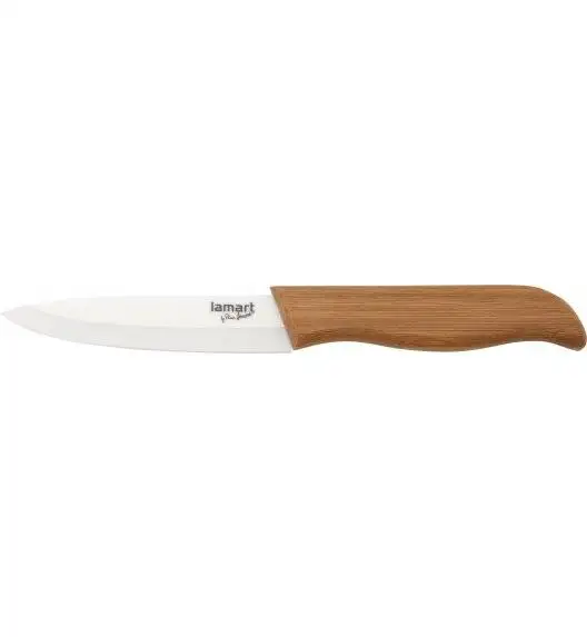 LAMART BAMBOO Ceramiczny nóż kuchenny uniwersalny 10 cm / LT2052
