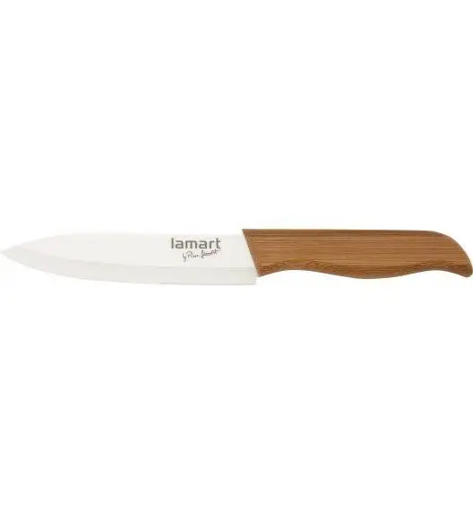 LAMART BAMBOO Ceramiczny nóż kuchenny uniwersalny 13 cm / LT2053