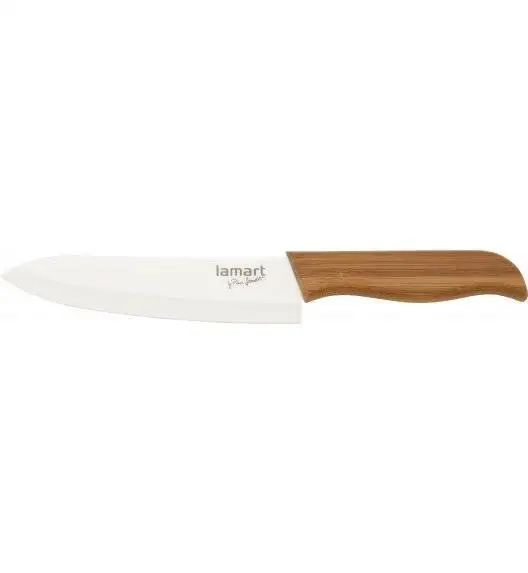 LAMART BAMBOO Ceramiczny nóż szefa kuchni 16 cm / LT2054