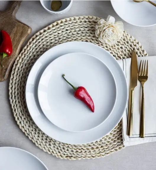 LUBIANA BOSS BIAŁY Serwis obiadowo - kawowy 120 el / 24 os 