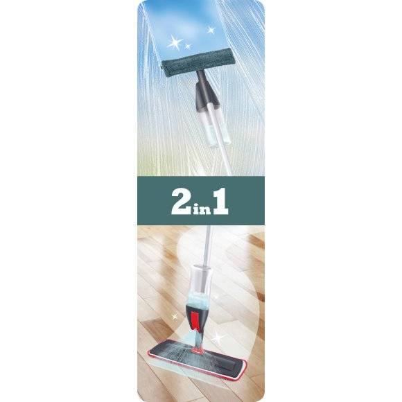 LAMART SPRAY Mop ze spryskiwaczem i ściągaczką do podłóg i okien / LT8027